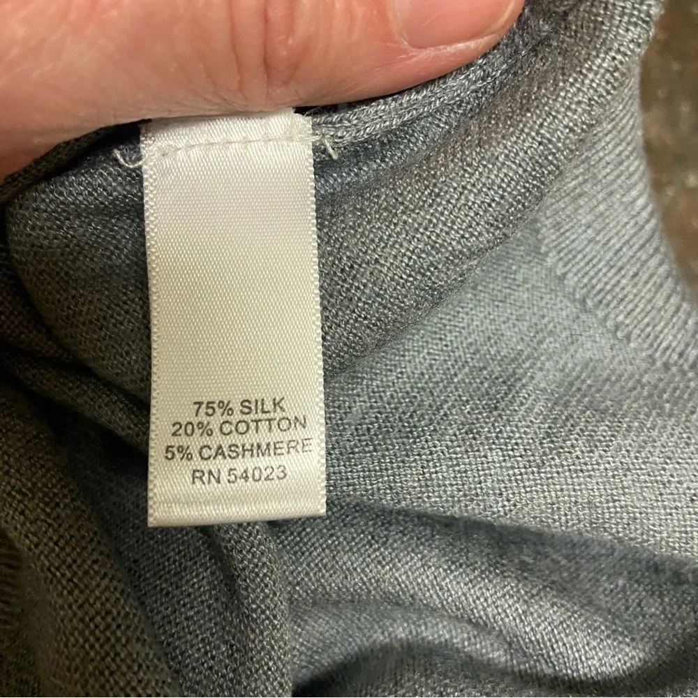 Banana Republic Luxury Blend Men’s Vest Gray Size XL Silk Cashmere Classic Work